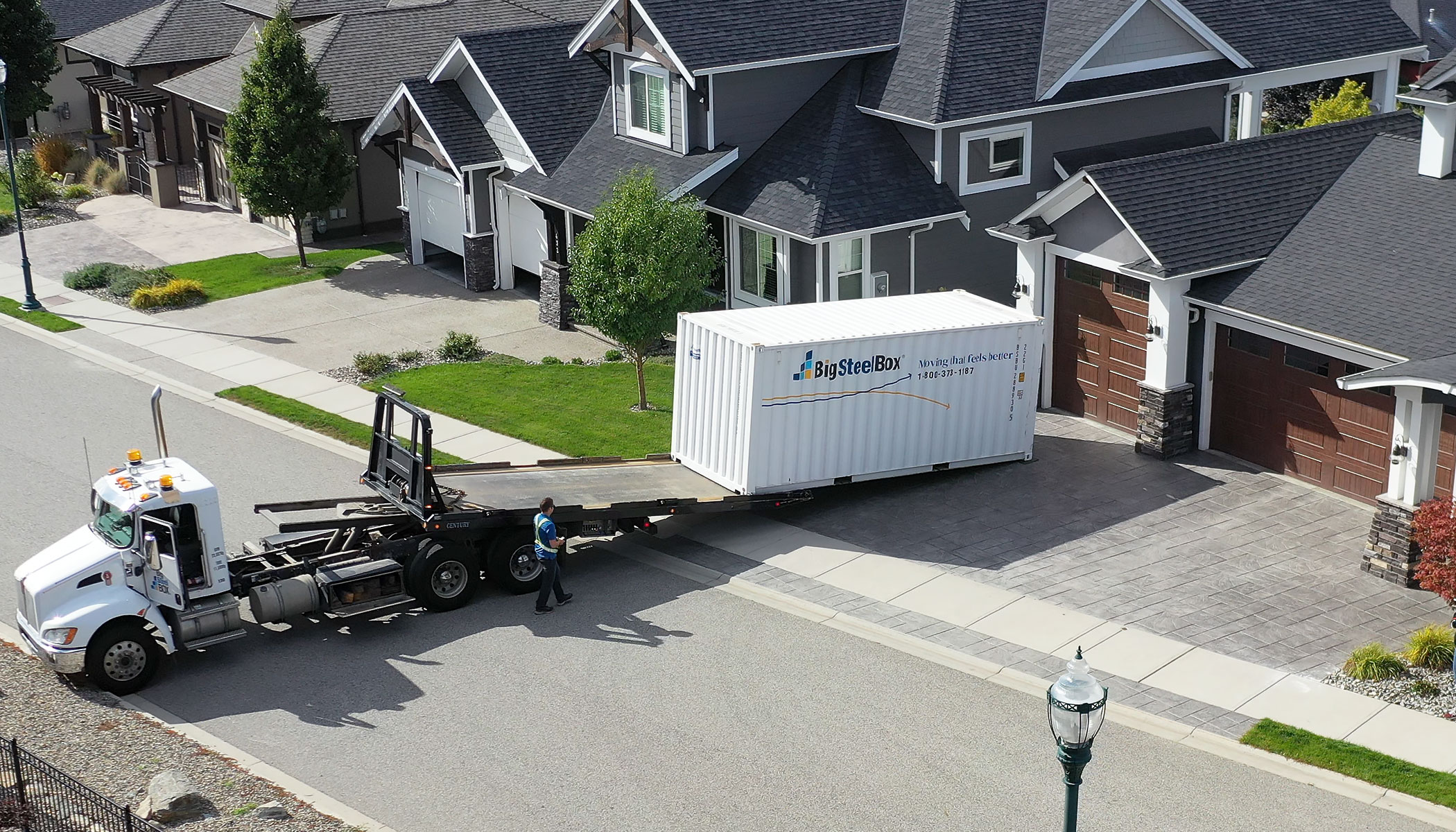 How we deliver a BigSteelBox moving container