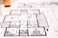 A drawing of an architectural renovation plan.