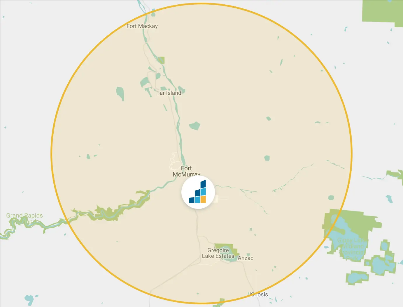 Fort McMurray's Location Map