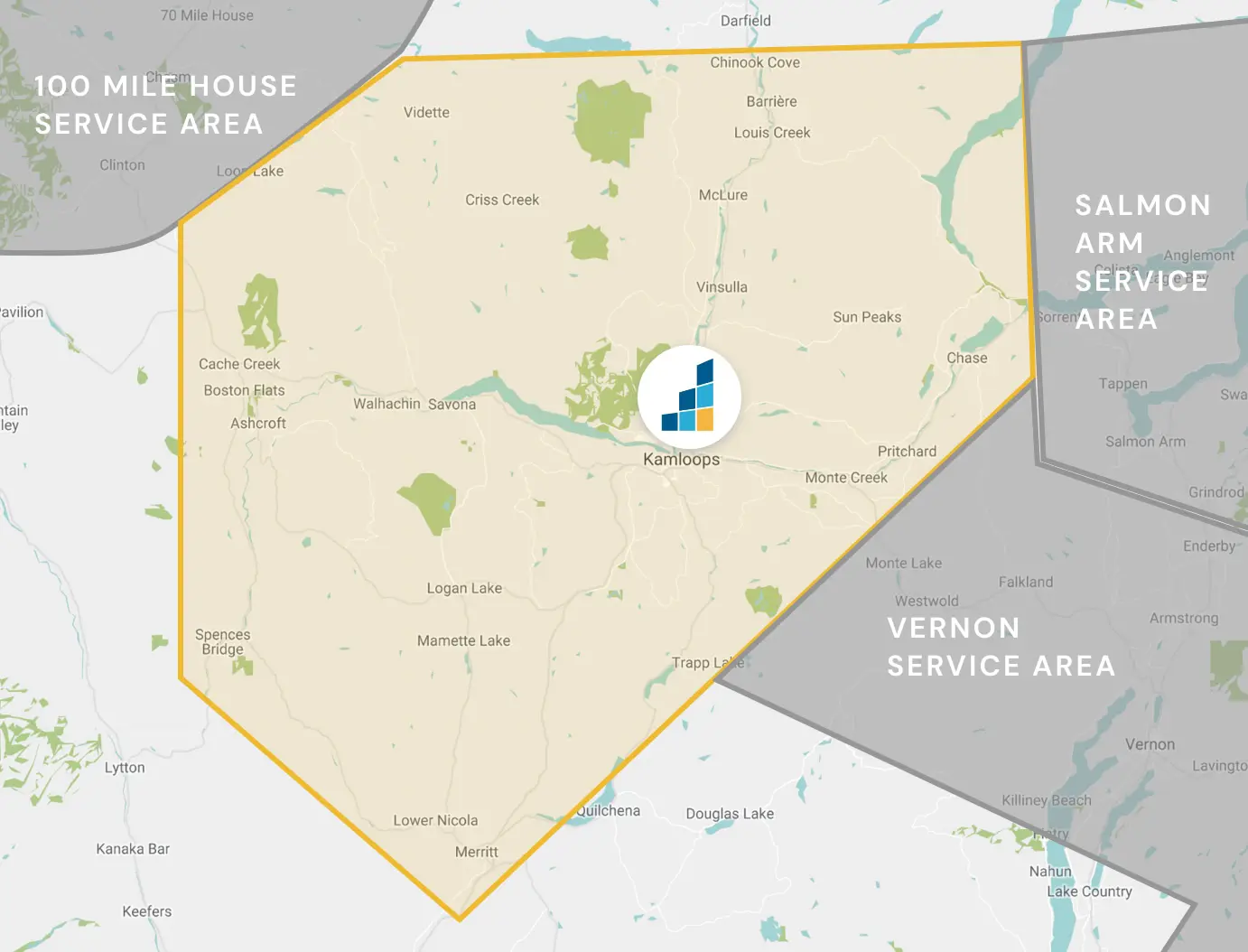 Kamloops's Location Map